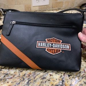 Harley Davidson Leather Crossbody Bag - NEW